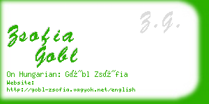 zsofia gobl business card